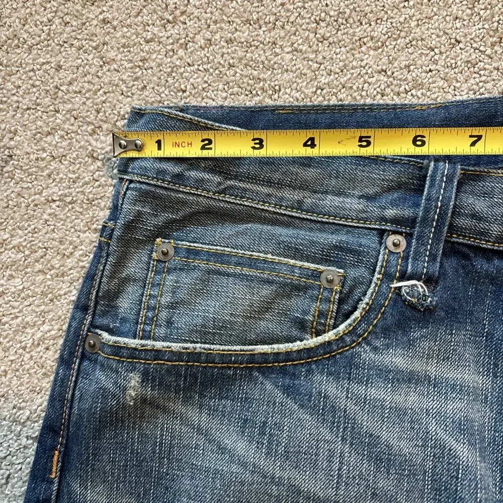 Polo Ralph Lauren Patch Rugby Denim University Relaxed Jeans Men Sz 32/32